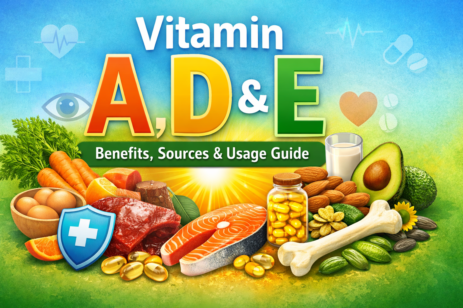 Vitamin AD and E: Benefits, Sources, Deficiency Signs, and How to Use Them Safely