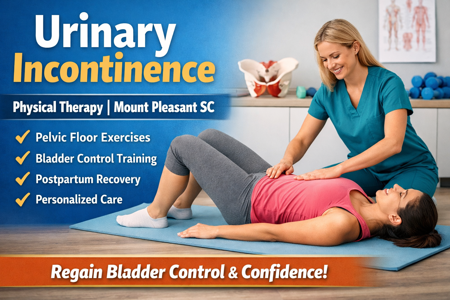 Overcoming Urinary Incontinence: Expert Physical Therapy Solutions in Mount Pleasant, SC