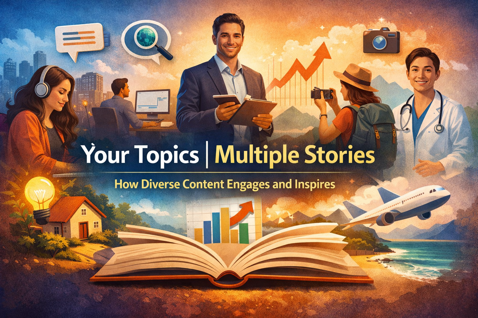 Your Topics | Multiple Stories: How Diverse Content Builds Stronger Blogs and Engages Modern Readers
