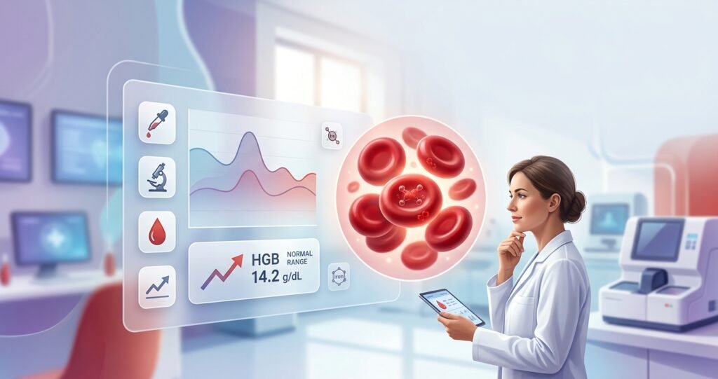 HGB Blood Test Results and Hemoglobin Analysis